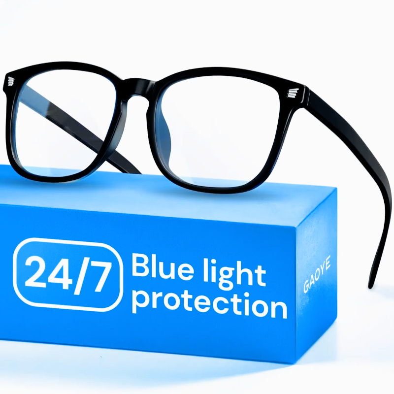 Photography Lighting Game - Black Blue Light Glasses for Computer