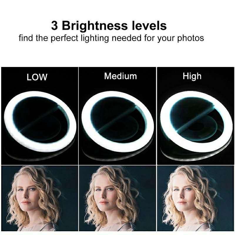 LED Selfie Ring Light 3 Level  - Photography Lighting Description 评论和价格