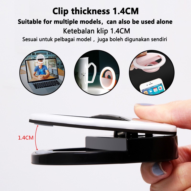 LED Selfie Ring Light 3 Level  - Photography Lighting Description 评论和价格