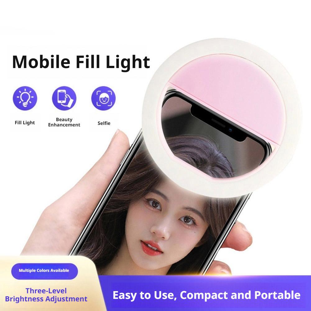Clip On Selfie Ring Light Rech - Photography Lighting Description 评论和价格