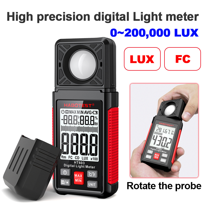 HT603 Digital Lux Meter 0~200, - Photography Lighting Meter 评论和价格