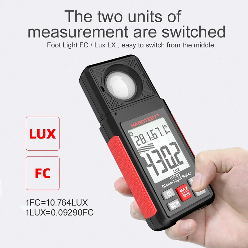 HT603 Digital Lux Meter 0~200, - Photography Lighting Meter 评论和价格