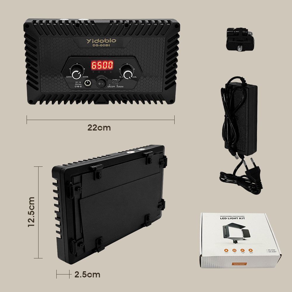 Portable Video Light DS60BI Ph - Photography Lighting Handheld 评论和价格
