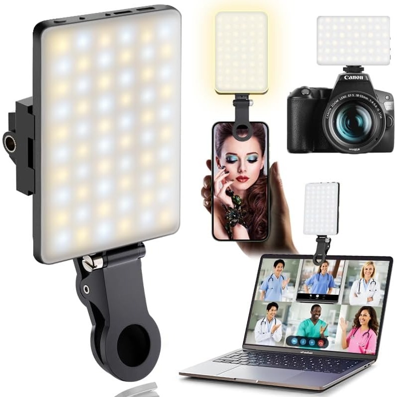 LED Portable Clip-on Selfie Li - Photography Lighting Description 评论和价格