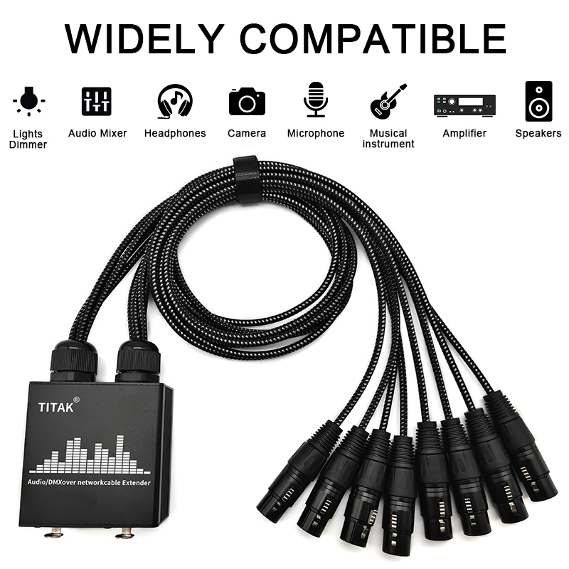 8 Channel XLR Snake Cable with - Photography Lighting Meter 评论和价格
