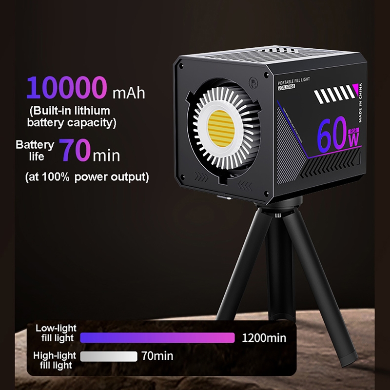 60W RGB Video Light Portable L - Photography Lighting Meter 评论和价格