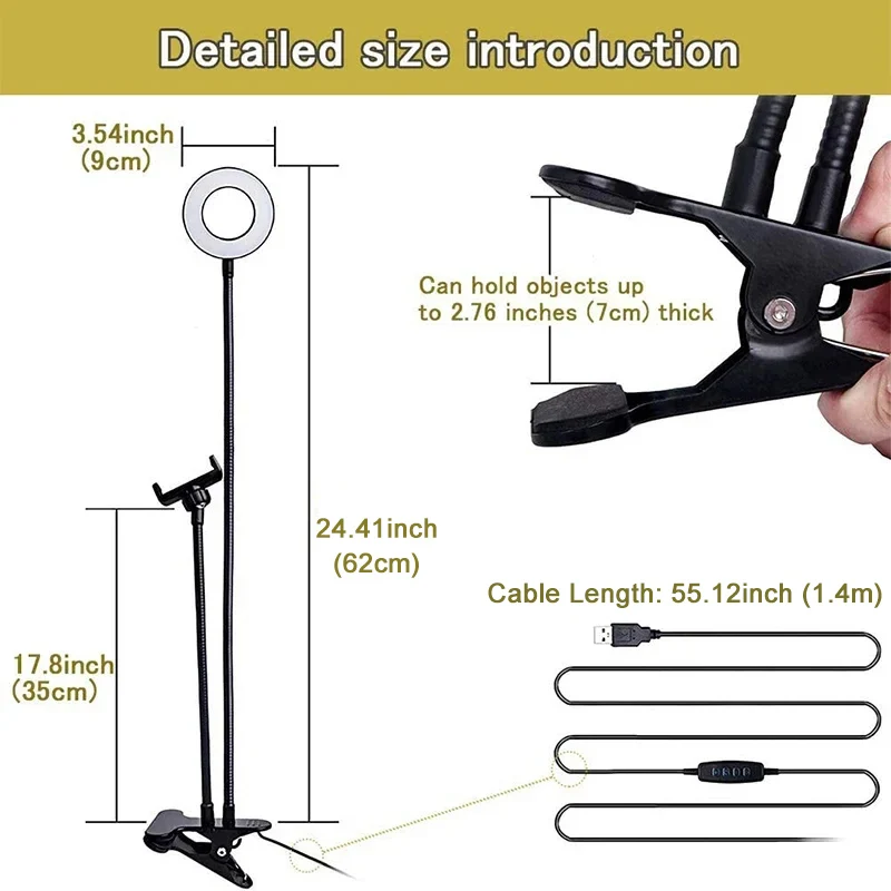 Universal Flexible Mobile Phon - Photography Lighting Description 评论和价格