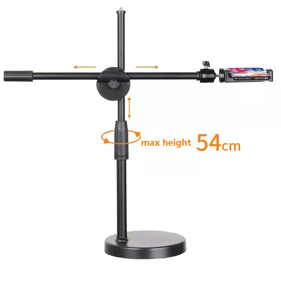 Overhead Tripod with Ring Ligh - Photography Mobile Lighting 评论和价格